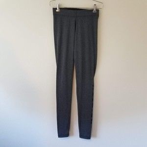 Ivy Park Women's XS Extra Small Gray Black Logo Leggings